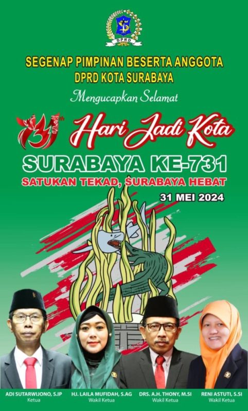 Pimpinan Dewan Perwakilan Rakyat Daerah (DPRD) Kota Surabaya