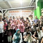 Anak-anak Panti Asuhan Hajar Aswad berfoto bersama dengan tim Askring Peduli usai kegiatan berbuka bersama.