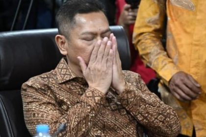 Anggota DPR RI, Adies Kadir mengucap syukur usai mengikuti sidang kode etik di DPR RI.